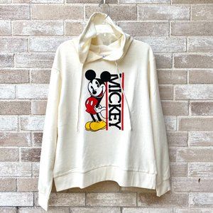 NWOT Disney Mickey Hoodie Sweatshirt, Juniors Yellow Size XL